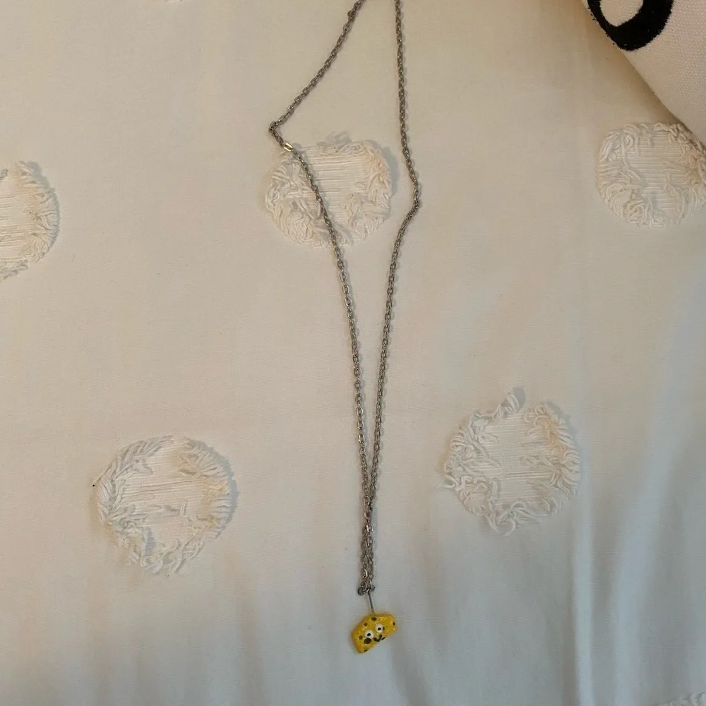 Cheese Pendant Necklace